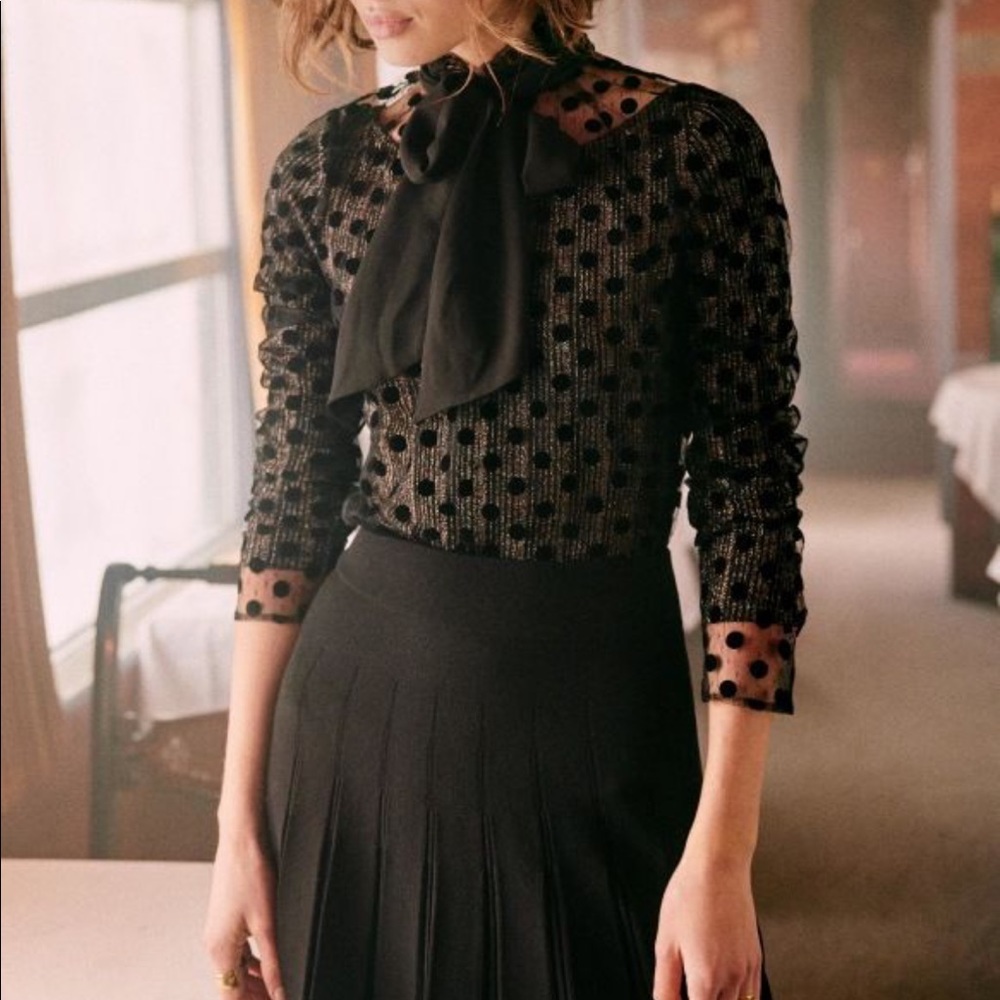 Siam Sézane black blouse